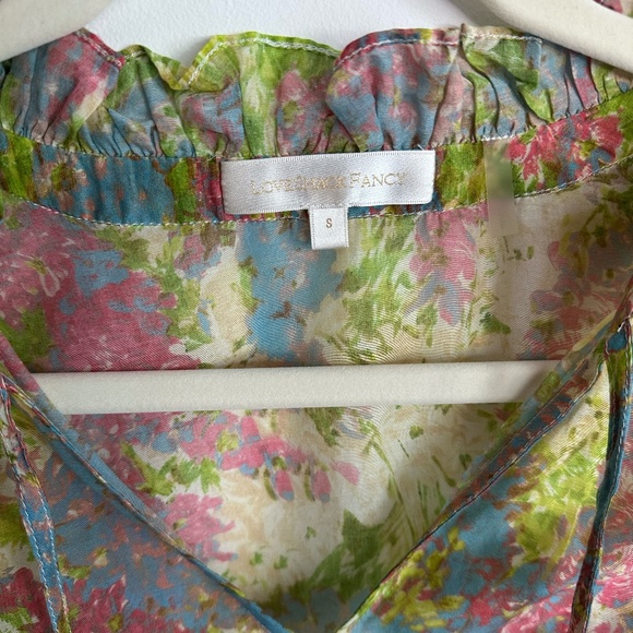 LoveShackFancy Ronalda Blouse in Pastel Fields - Picture 7 of 11